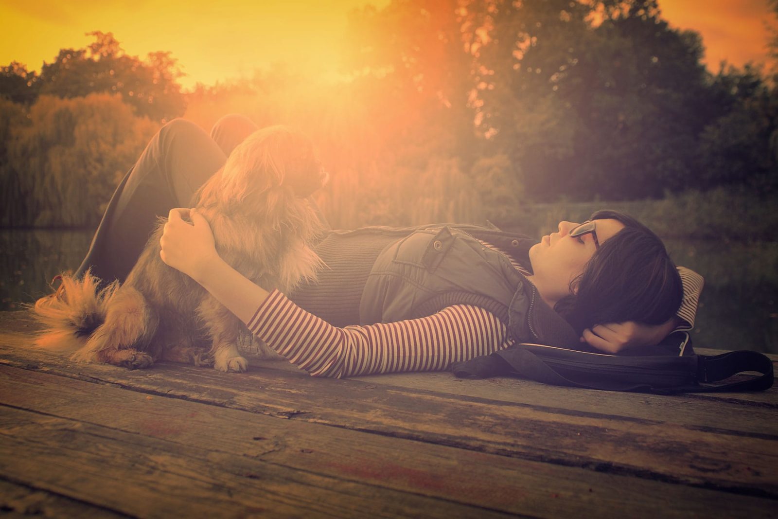 Women relaxing practicing mindfulness